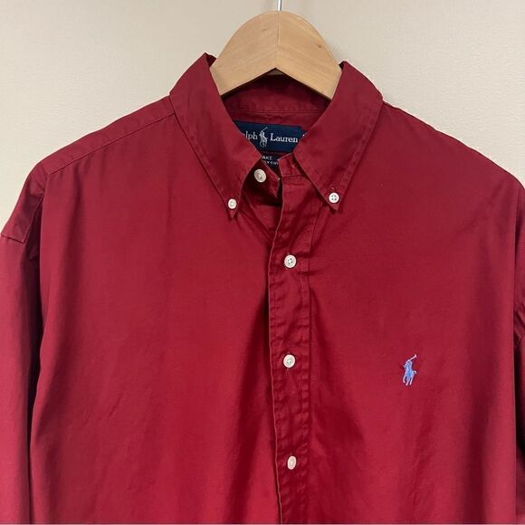 Ralph Lauren vintage Blake fit red button down L / XL - Picture 2 of 5